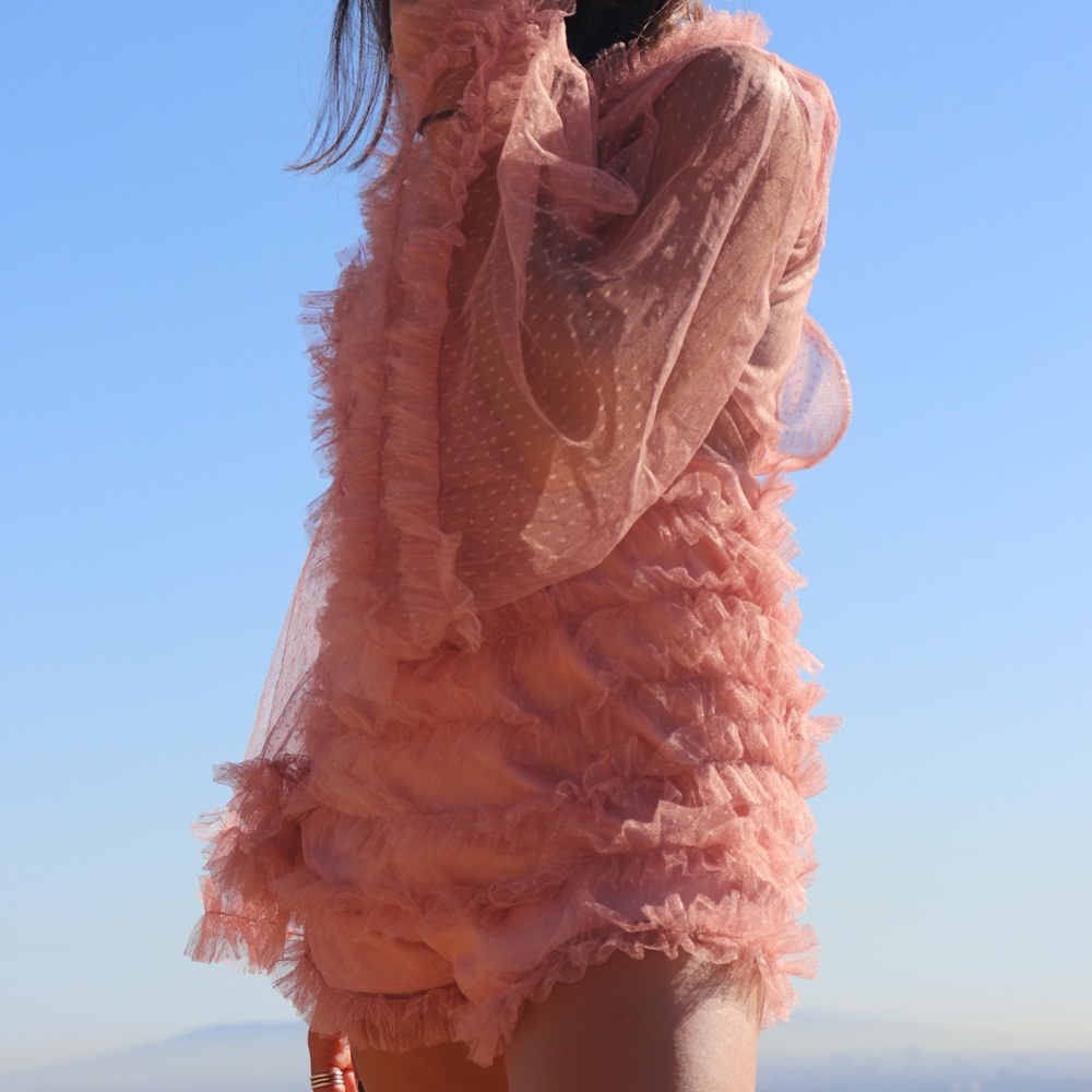 Pink Ruffle Romper - Picture 7 of 7